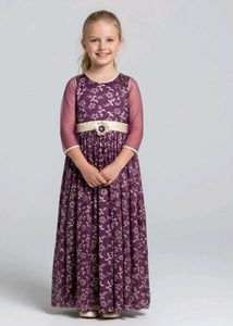 Purple Floral Girls' Dress