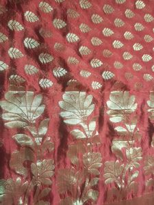 Red Saree with Blouse Piece