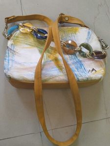 Unique Abstract Print Shoulder Bag