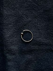 Pierced/ Non Pierced Silver Ball Hoop Nose Ring