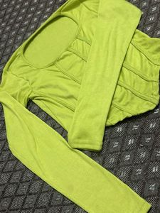 Lime Green Corset Top