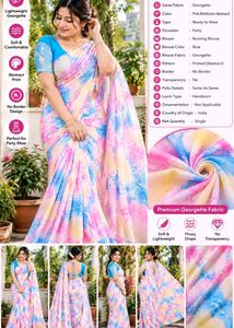 Beautiful Tie-Dye Saree