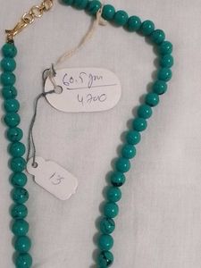 Turquoise Beaded Necklace &amp; Earring Set