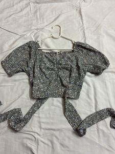 back tie crop top