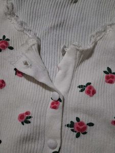 Cute Floral Cardigan
