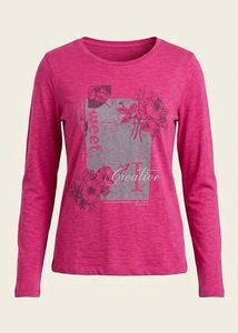 Pink Graphic Print full sleeve Tee