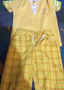 Kids' Yellow Outfit School Dress