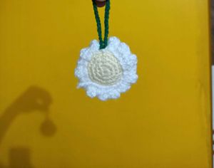 Crochet flower Keychain 😍