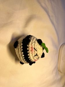 Cute Crochet Panda Keychain