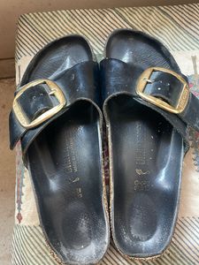 Germany Birkenstock Black Leather Sandals FREEBIE