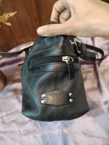 Black Leather Shoulder Bag