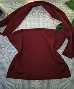 Stylish Maroon Tube Top