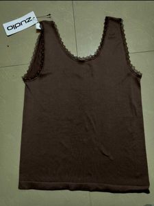 Zudio Lace Trim Tank Top