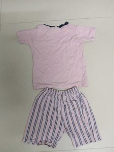Cute Bear Print T-shirt &amp; Shorts Set