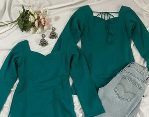 Green Short Kurti💚