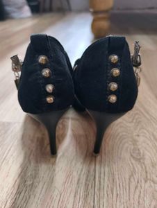 Black Heels with Ankle Strap
