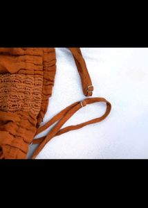 Brown Crop Top