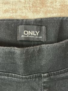 ONLY Black Split Flare Jeans