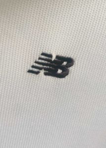 New Balance White Polo Shirt