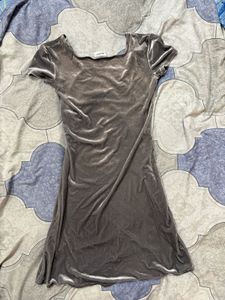 Mini velvet dress