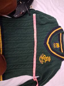 Vintage Style Green Sweater Vest