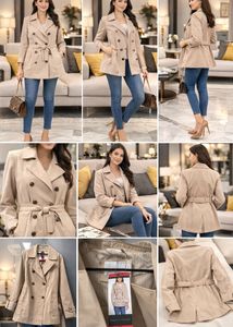 Weatherproof Classic Beige Trench Coat with Belt