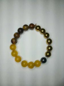 money magnet bracelet - pyrite citrine tiger's eye