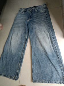 Light Wash Wide Leg Denim Jeans