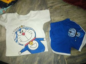 Doraemon T-Shirt and Shorts Set