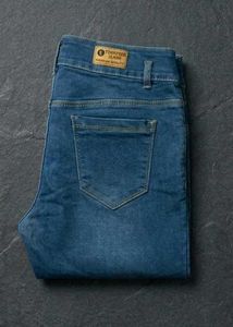 Distressed Blue Denim Jeans