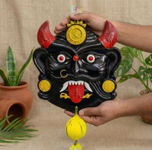 Unique Black Kali Idol Nazar Battu Wall Hanging