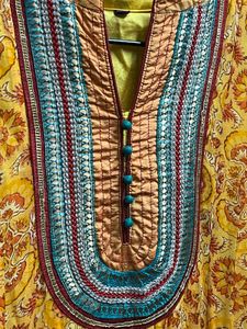 Vibrant Yellow Printed Kurta Set