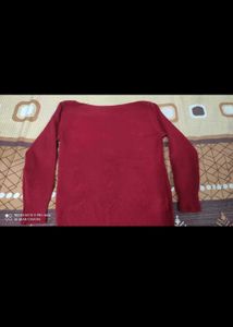 Red Knitted Pullover