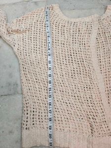 Chic Crochet Knit Sweater