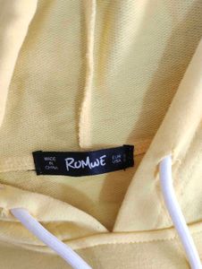 Yellow Checkerboard Sleeve Crop Hoodie