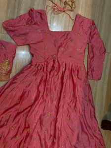Beautiful Pink Embroidered Lehenga Choli Set