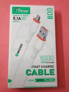 Ticon Micro Fast Charge Cable - Model - Fc-208