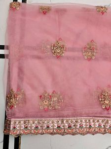 Beautiful Peach unstitched Lehenga Cho