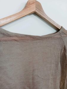 Sheer Mesh Long Sleeve Top