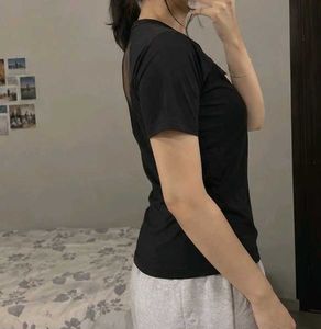 Classic Black Crew Neck Tee