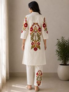 Embroidered Kurta Set with Pants