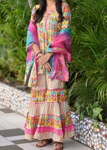 Colorful Printed Sharara Suit