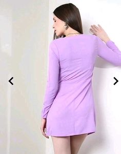 Chic Lavender Wrap Dress