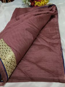 Elegant Rose Pink Saree with blouse
