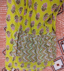 yellow -colored short kurti