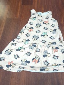 H&M Girls' Dress with Cartoon Print