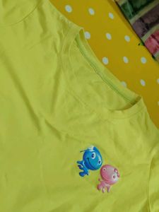 Cute Yellow Graphic T-Shirt