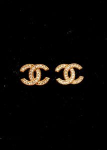 Elegant CC Stud Earrings