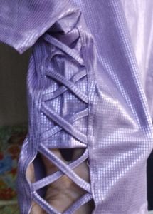 party wear lavender crop top