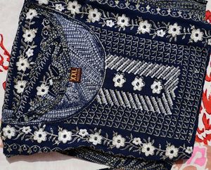 Stylish Blue Printed Kurta (XXL)